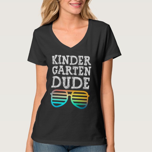 Cool Kindergarten Typ Spaß Kinder Sonnenbrille Ers T-Shirt (Vorderseite)