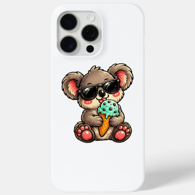Cool Koala Eiscreme Case-Mate iPhone Hülle (Rückseite)