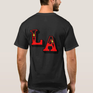 ・°_§Cool LA Logo Stilvolle Lässige dunkle T - Shir T-Shirt