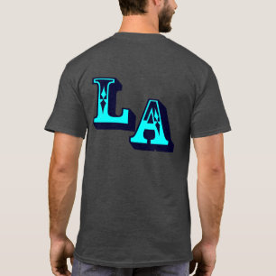 ・°_§Cool LA Logo Stilvolle Lässige dunkle T - Shir T-Shirt