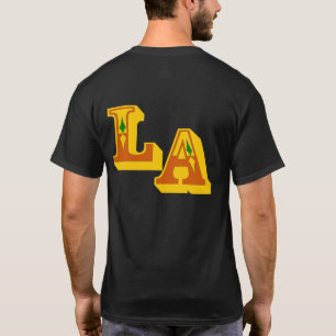 ・°_§Cool LA Logo Stilvolle Lässige dunkle T - Shir T-Shirt