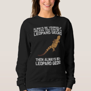 Cool Leopard Gecko für Männer Frauen Tiny Dinosaur Sweatshirt