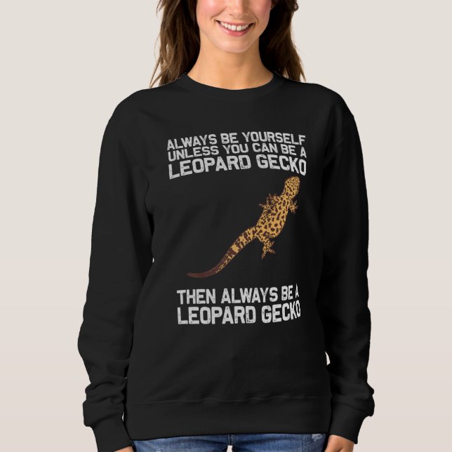 Cool Leopard Gecko für Männer Frauen Tiny Dinosaur Sweatshirt (Vorderseite)