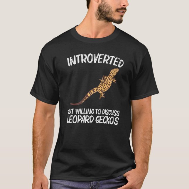 Cool Leopard Gecko für Männer Frauen Tiny Dinosaur T-Shirt (Vorderseite)