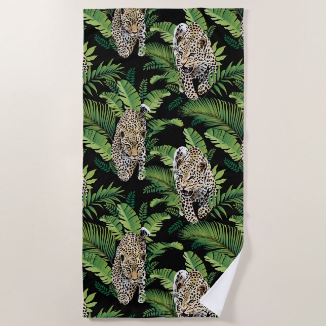 Cool Leopards Pattern Badetuch (Vorderseite)