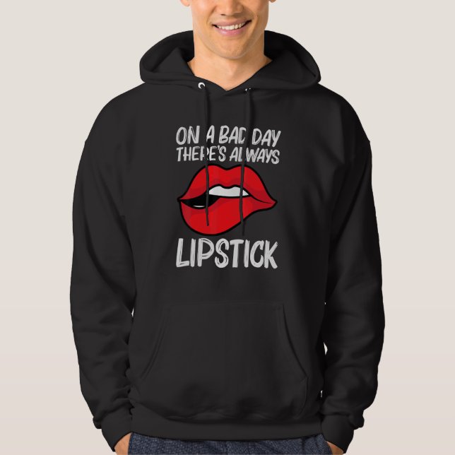 Cool Lipstick For Men Women Cosmetic Makeup   Hoodie (Vorderseite)