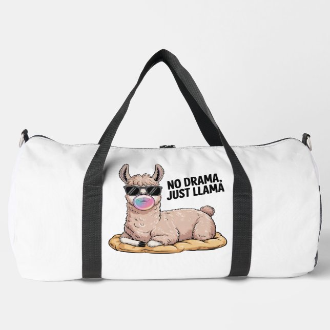 Cool Llama No Drama Attitude Duffle Bag (Vorderseite)