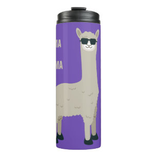 Cool Llama-Sondertext & Farbtumbler Thermosbecher