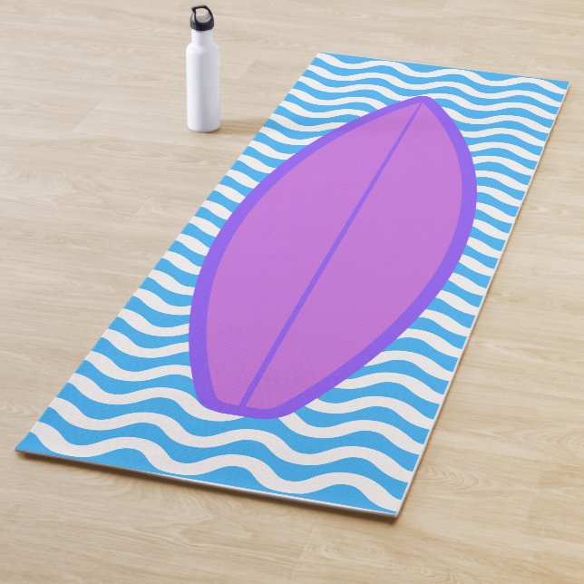 Cool Magenta Blue Waves Surfen Yoga Mat Yogamatte (Beispiel)