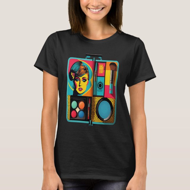 Cool Makeup Artist Pop Makeup Kit Mom  3 T-Shirt (Vorderseite)