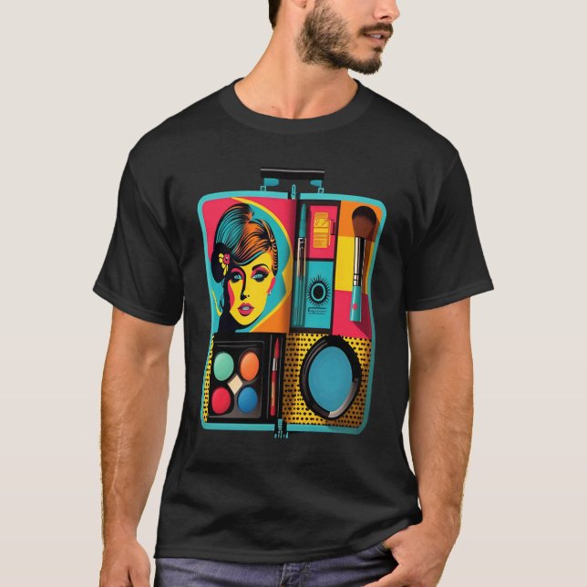 Cool Makeup Artist Pop Makeup Kit Mom  3 T-Shirt (Vorderseite)