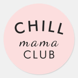 Cool Mama Club Pfirsichrosa Aufkleber