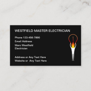 Cool Master Electricien Carte de visite