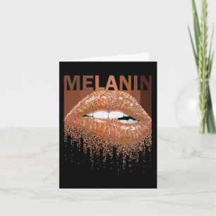 Cool Melanin Queen Lips Women Black Queen African Karte