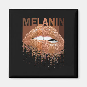 Cool Melanin Queen Lips Women Black Queen African Magnet