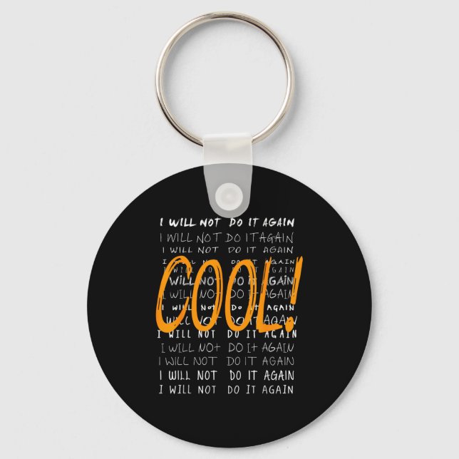 Cool Men Women Text Quote Graphic Art Family Frien Schlüsselanhänger (Vorderseite)