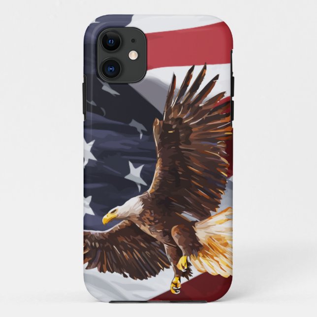 Cool Mens American Patriotic Case-Mate iPhone Hülle (Rückseite)