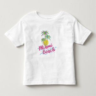 Cool Miami Beach, Palmen von Florida, Grafik Kleinkind T-shirt