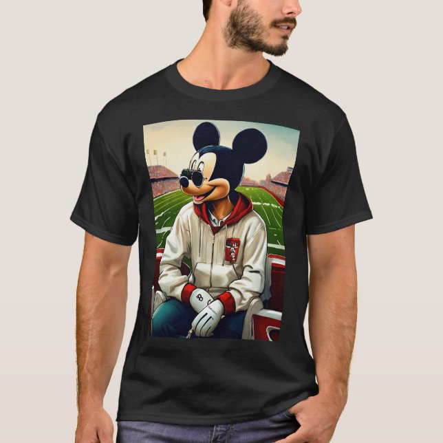 "Cool Mickey en T-shirt Sweat - shirt à capuche &  (Devant)