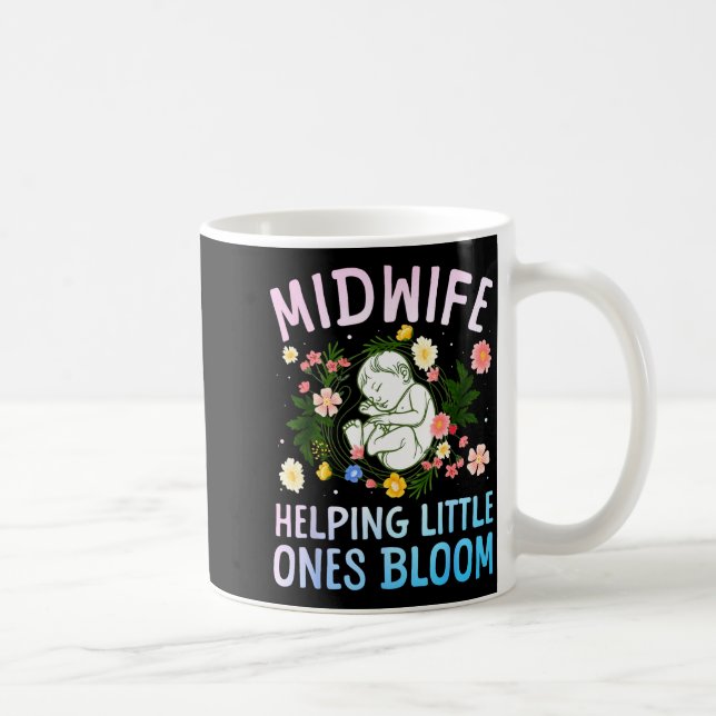Cool Midwife Art For Women Midwifery Doula Nursing Kaffeetasse (Rechts)