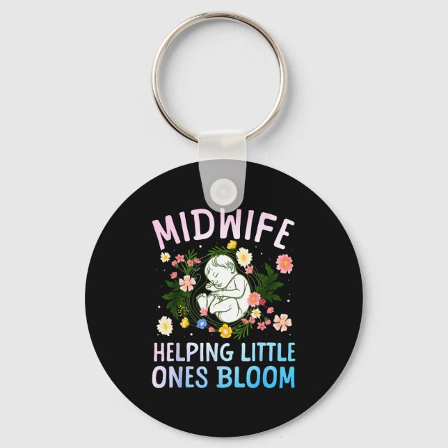 Cool Midwife Art For Women Midwifery Doula Nursing Schlüsselanhänger (Vorderseite)