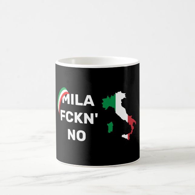 Cool MILANO - Mila Fckn Nr. mit Flagge Kaffeetasse (Mittel)
