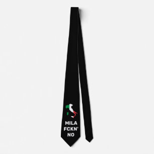 Cool MILANO - Mila Fckn Nr. mit Flagge Krawatte