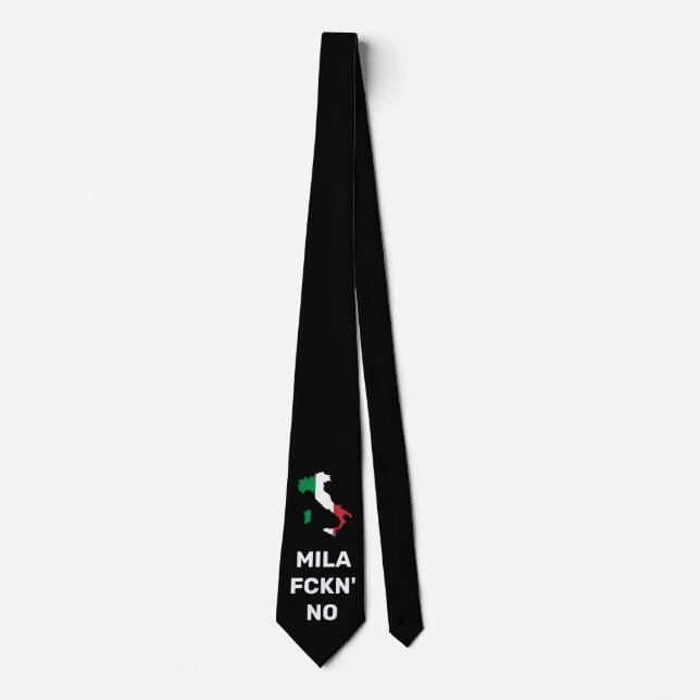 Cool MILANO - Mila Fckn Nr. mit Flagge Krawatte (Vorderseite)