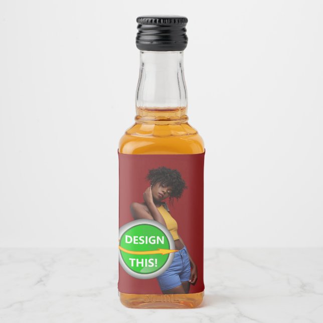 COOL! Mini-Liquor-Flaschen-Etiketten (3x2) - Set v Alkoholflaschenetikett (Vorderseite)