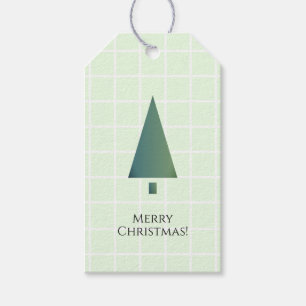 Cool-Minimal-Grün-Weihnachtsbaum-Symbol Geschenkanhänger