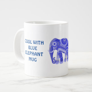 COOL MIT BLUE ELEPHANT TASSE