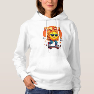 Cool mit Skateboarding Sun bleibe Hoodie