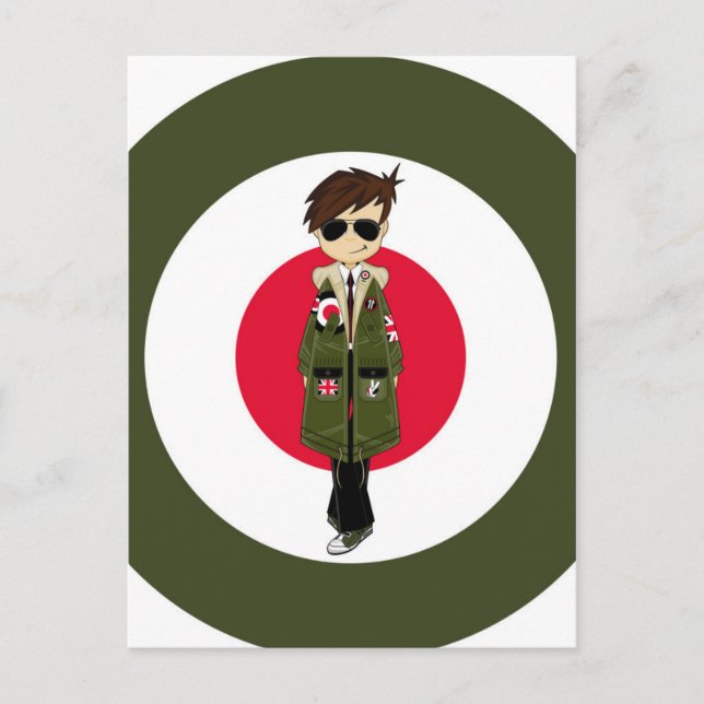 Cool Mod Postkarte (Vorderseite)