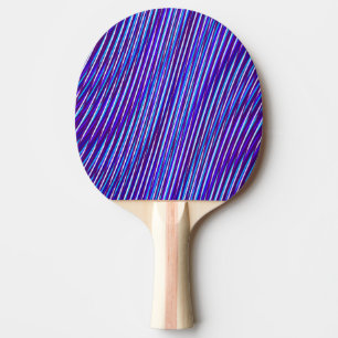 Cool & modern Modernität Abstraktes Blau Lila Tischtennis Schläger