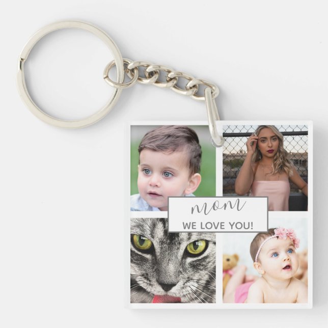 Cool Modern Mom We Love You Photo Collage (Devant)
