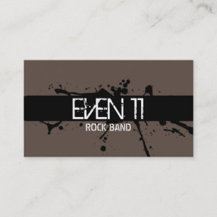 Cool Modern Rock Band Chanteur Carte de visite