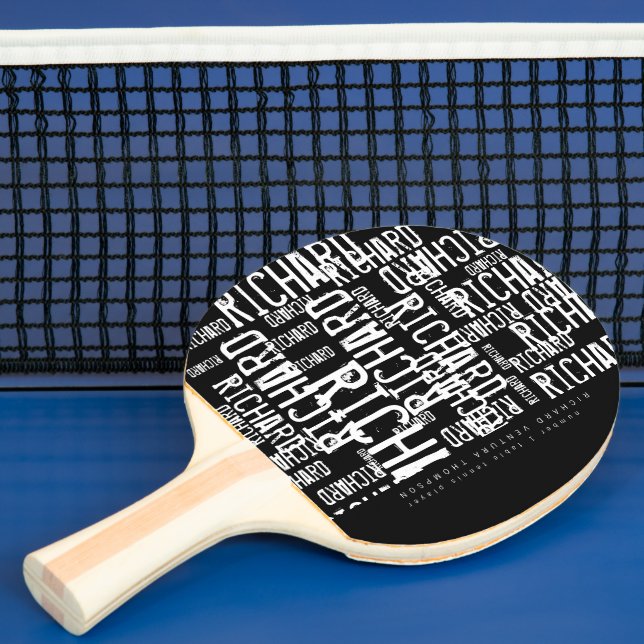 Cool/modern Tischtennispaddel mit Namen Tischtennis Schläger (InSitu)
