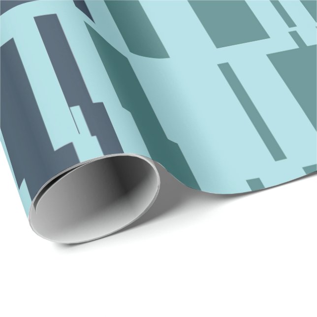 Cool Moderne Abstrakte Muster Geschenkpapier (Rolleneckpunkt)