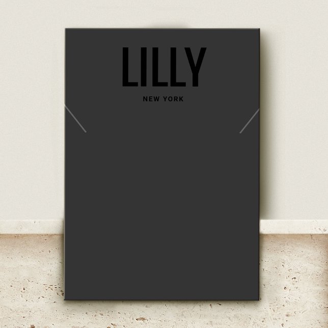 Cool Moderne Collier Noir Bracelet Carte d'afficha (Créateur téléchargé)