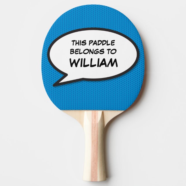 Cool Moderne Personalisierte Sprechblase Tischtennis Schläger (Vorderseite)