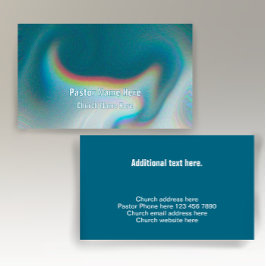 Cool Moderner, einzigartiger Christlicher KirchenP Visitenkarte
