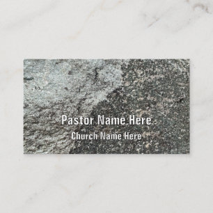 Cool Moderner Rock Granite Christlicher KirchenPas Visitenkarte