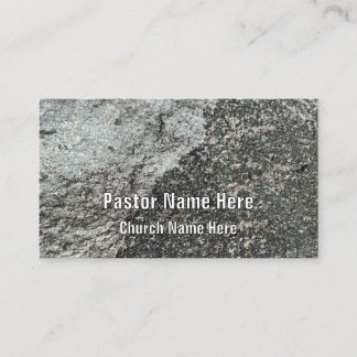 Cool Moderner Rock Granite Christlicher KirchenPas Visitenkarte