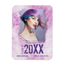 Cool Modernes Grunge Foto Rosa Lila Abschluss