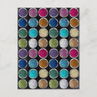 cool modische, farbenfrohe Glitzer-Augenschatten