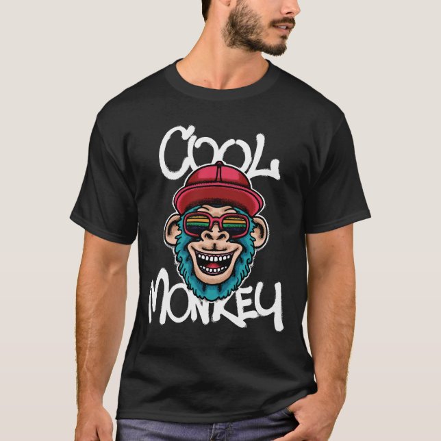 Cool Monkey streetwear T-Shirt (Vorderseite)