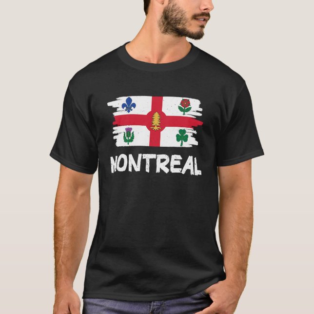 Cool Montreal Flag T-Shirt (Vorderseite)