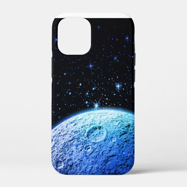 Cool Moon Blue Galaxy Space Stars Case-Mate iPhone Hülle (Rückseite)