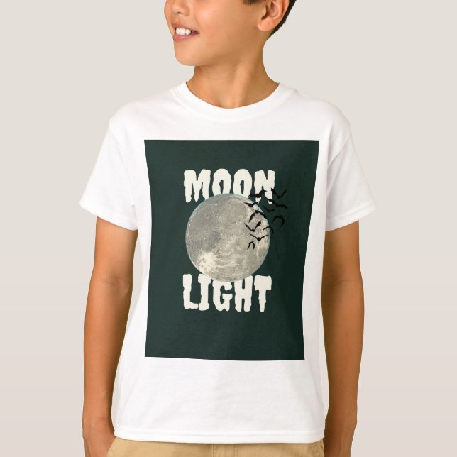Cool Moon Light Galaxy Birthday Gift Boy's T-Shirt (Vorderseite)