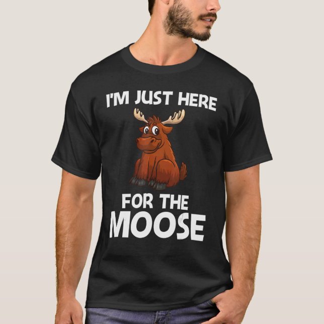 Cool Moose For Men Women Deer Alaska Moose  Reinde T-Shirt (Vorderseite)